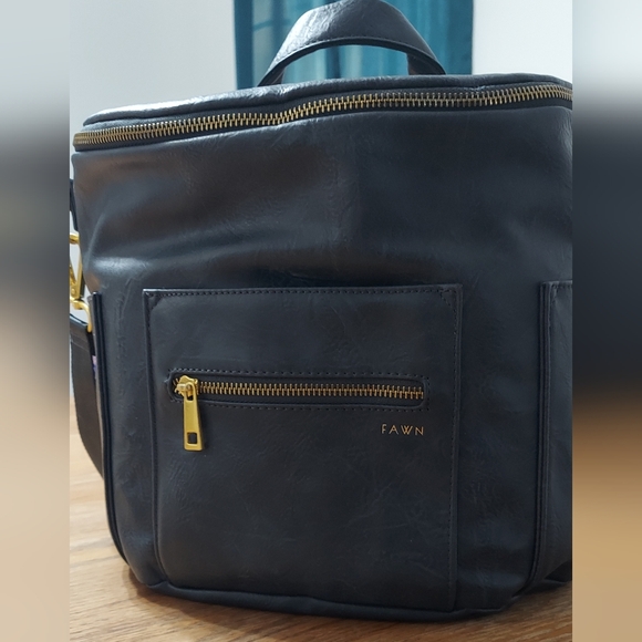 Fawn Design Mini Backpack In Navy/teal - Picture 2 of 8